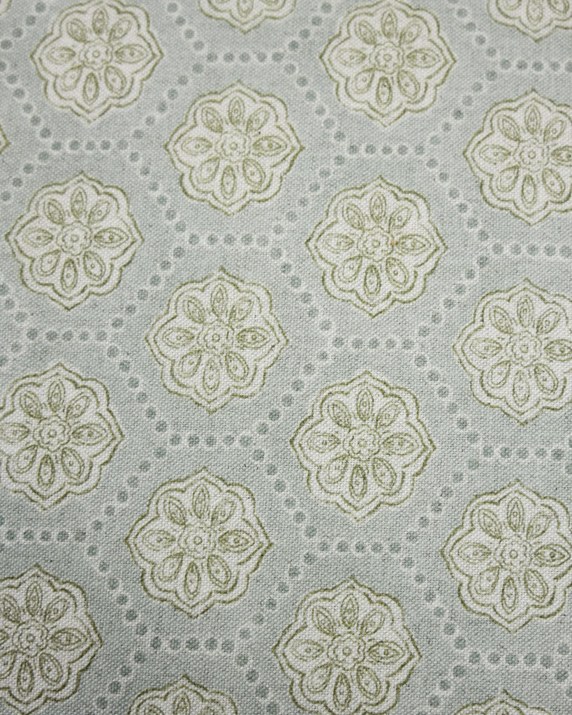 Extra Wide Curtain and Interiors Fabric -  Norland - Duck Egg and Sage