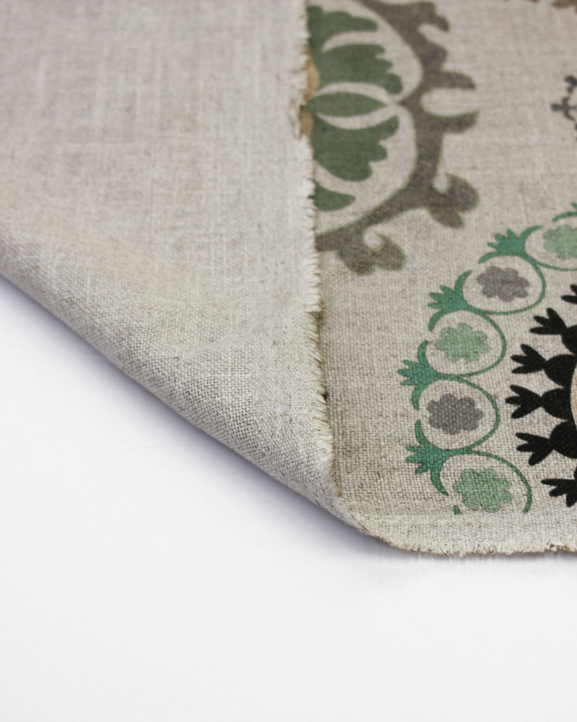 Extra Wide Curtain and Interiors Fabric - Haigha Basil and Clove