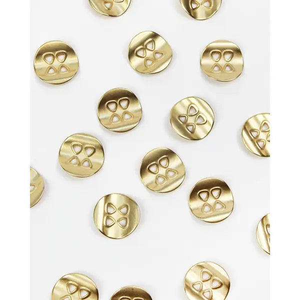Button - Curve Coin Gold - 23mm – Truro Fabrics