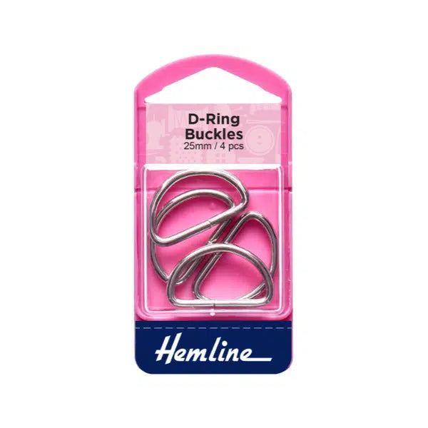 D Rings - 25mm - Nickel – Truro Fabrics