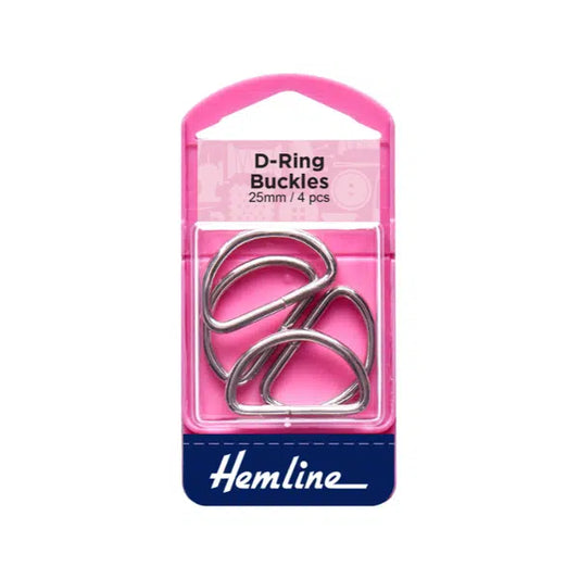 D Rings - 25mm - Nickel – Truro Fabrics