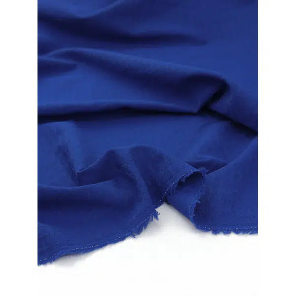 Daisy Cotton Jacquard Fabric - Cobalto – view 2 – Truro Fabrics