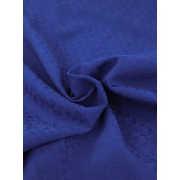 Daisy Cotton Jacquard Fabric - Cobalto – Truro Fabrics