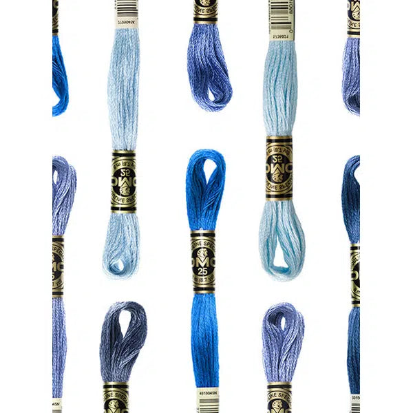 DMC Embroidery Thread - Stranded Cotton - Blue Shades – Truro Fabrics