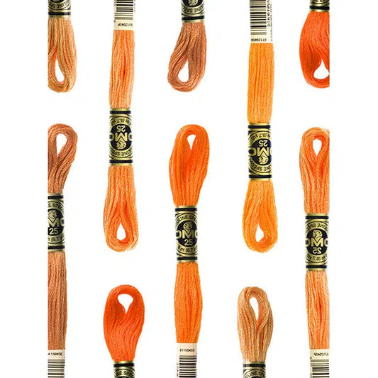 DMC Embroidery Thread - Stranded Cotton - Orange Shades – Truro Fabrics