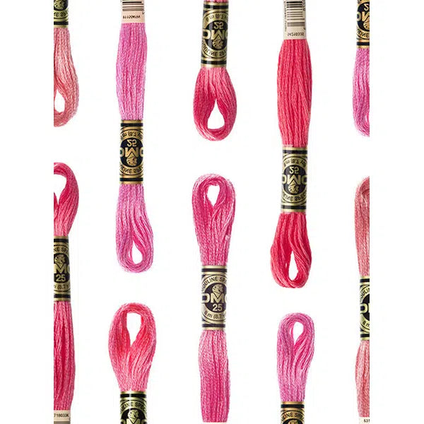 DMC Embroidery Thread - Stranded Cotton - Pink Shades – Truro Fabrics