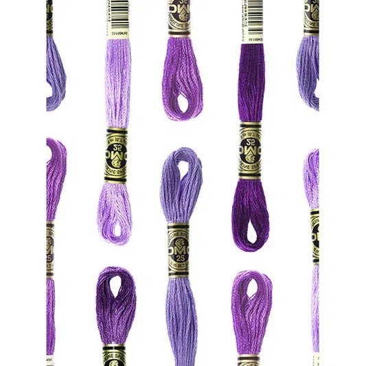 DMC Embroidery Thread - Stranded Cotton - Purple Shades – Truro Fabrics