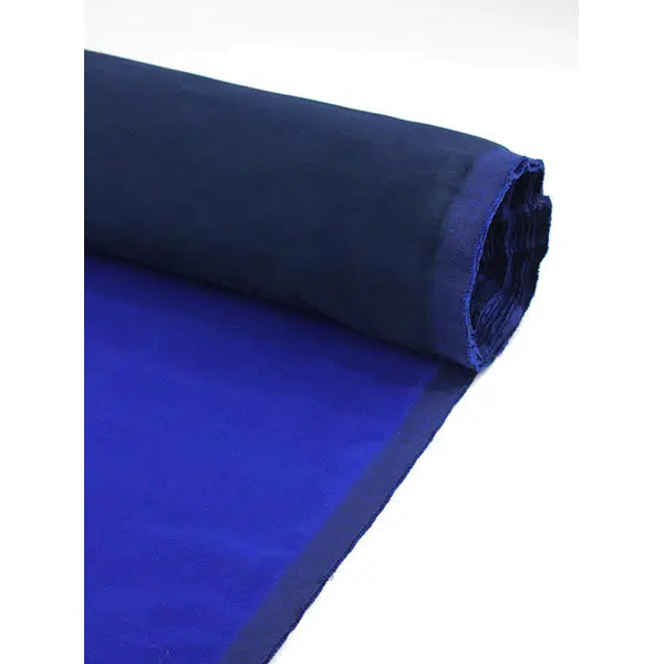Double Cotton Velvet Fabric – Cobalt & Navy – view 4 – Truro Fabrics