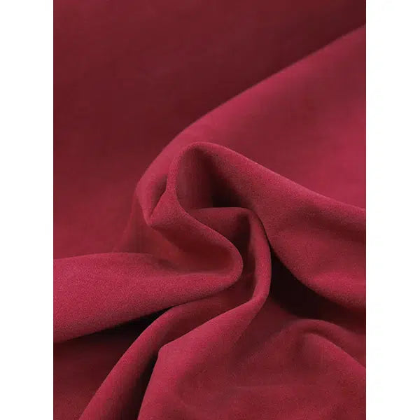 Double Cotton Velvet Fabric – Pomegranate & Persimmon – view 3 – Truro Fabrics