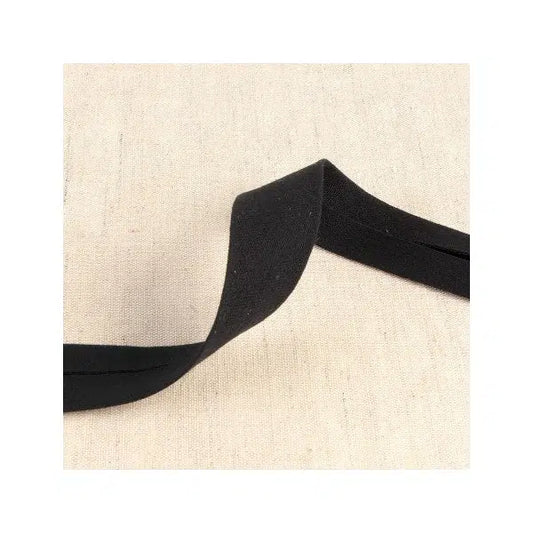 Double Gauze Bias Binding - 27mm - Black – Truro Fabrics