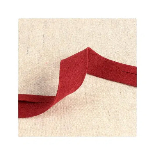 Double Gauze Bias Binding - 27mm - Burgundy – Truro Fabrics