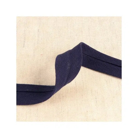 Double Gauze Bias Binding – 27mm - Navy – Truro Fabrics