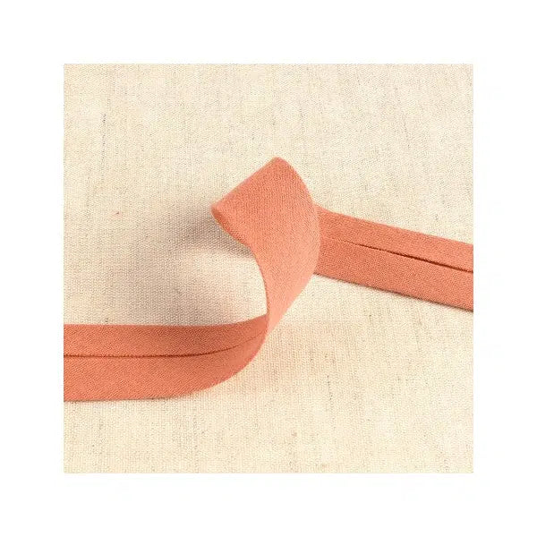 Double Gauze Bias Binding – 27mm - Old Pink – Truro Fabrics