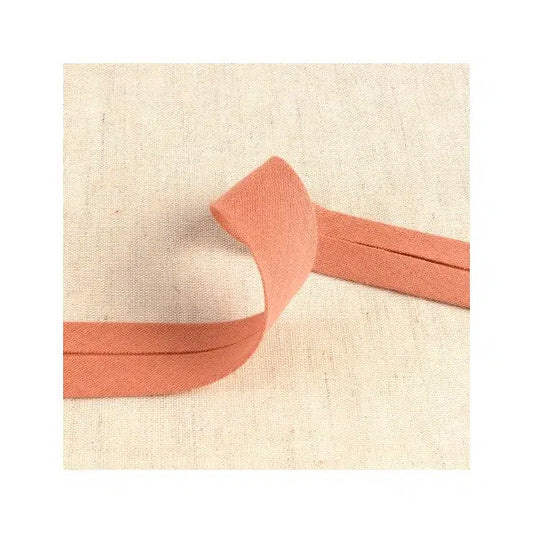 Double Gauze Bias Binding – 27mm - Old Pink – Truro Fabrics
