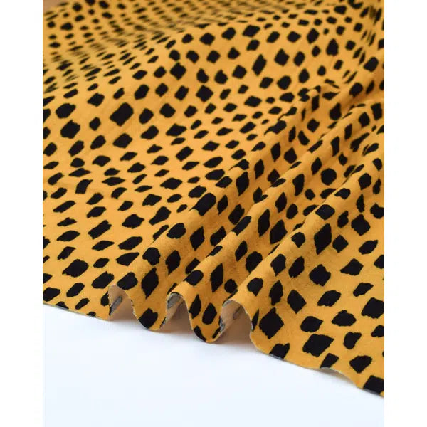 Cotton Double Gauze Fabric - Doodle Blocks Mustard – Truro Fabrics