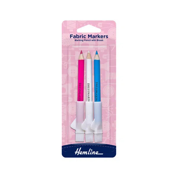 Dressmakers Pencils with Brush – Set of 3 – Truro Fabrics