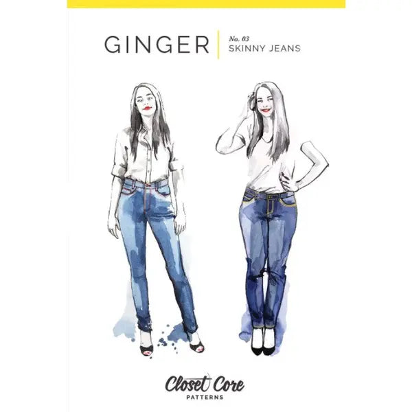 Closet Core - Paper Sewing Pattern - Ginger Skinny Jeans – view 2 – Truro Fabrics