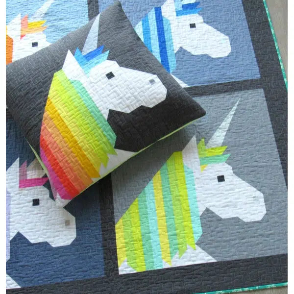 Elizabeth Hartman - Patchwork Quilt Paper Pattern - Lisa the Unicorn – view 3 – Truro Fabrics
