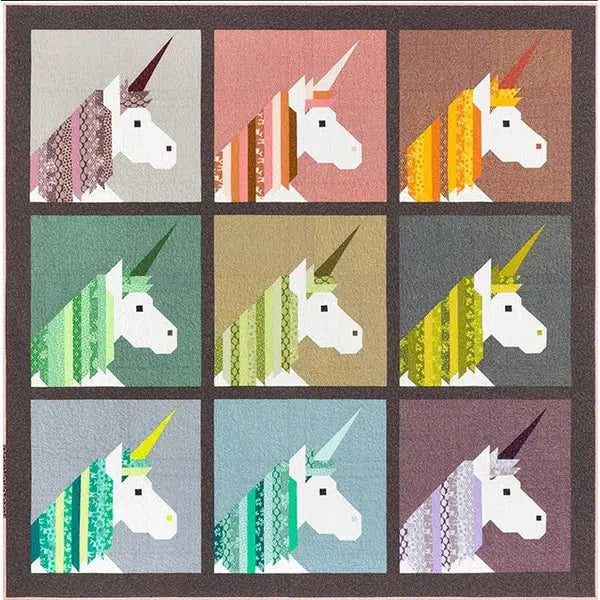 Elizabeth Hartman - Patchwork Quilt Paper Pattern - Lisa the Unicorn – Truro Fabrics