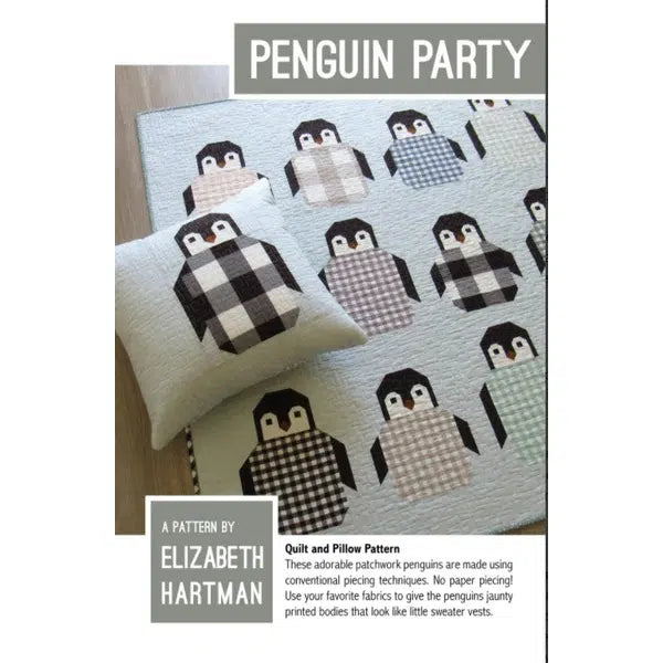 Elizabeth Hartman - Patchwork Quilt Paper Pattern - Penguin Party – view 2 – Truro Fabrics