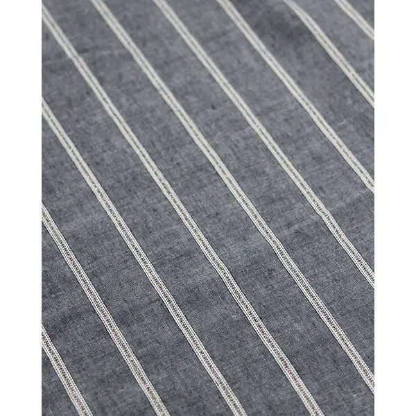 Ella Viscose Chambray Fabric - Copper Stripe – view 6 – Truro Fabrics