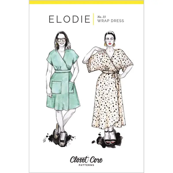 Closet Core - Paper Sewing Pattern - Elodie Wrap Dress – view 2 – Truro Fabrics