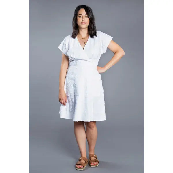 Closet Core - Paper Sewing Pattern - Elodie Wrap Dress – view 8 – Truro Fabrics