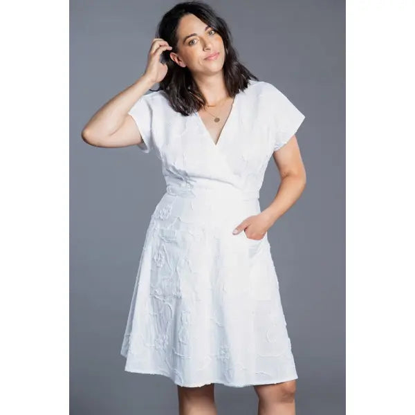 Closet Core - Paper Sewing Pattern - Elodie Wrap Dress – view 9 – Truro Fabrics
