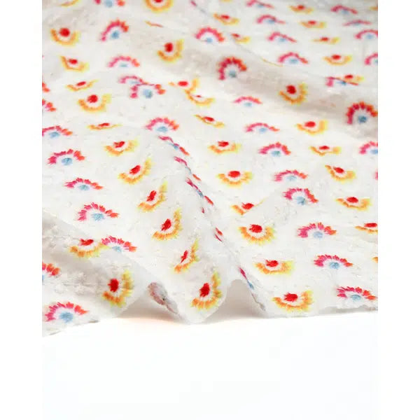 Embroidered Cotton Fabric - Sunbeams – view 3 – Truro Fabrics