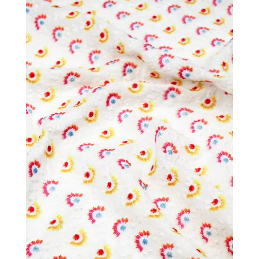 Embroidered Cotton Fabric - Sunbeams – Truro Fabrics