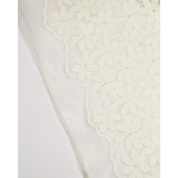 Embroidered Organza Fabric - Marguerite – view 3 – Truro Fabrics