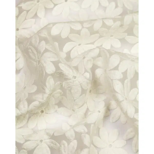 Embroidered Organza Fabric - Marguerite – Truro Fabrics
