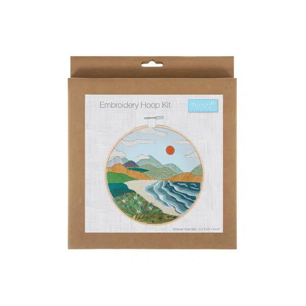 Embroidery Hoop Kit - Coastal Scene – view 2 – Truro Fabrics