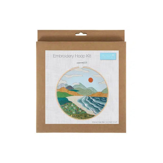 Embroidery Hoop Kit - Coastal Scene – view 2 – Truro Fabrics