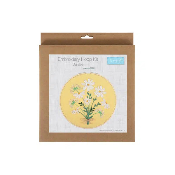 Embroidery Hoop Kit - Daisies – view 3 – Truro Fabrics