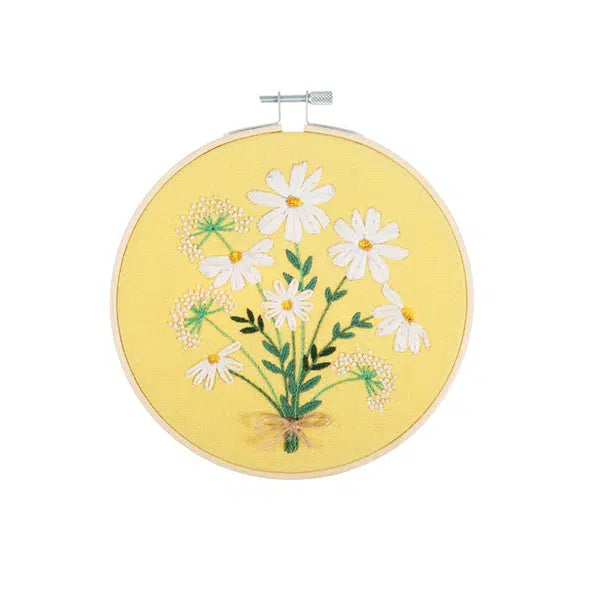 Embroidery Hoop Kit - Daisies – Truro Fabrics