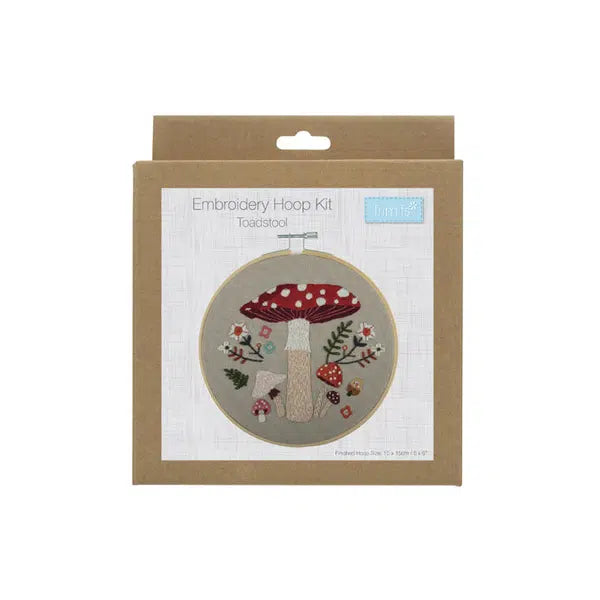 Embroidery Hoop Kit - Woodland Toadstool – view 3 – Truro Fabrics