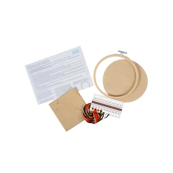Embroidery Kit with Hoop: Pumpkin – view 2 – Truro Fabrics