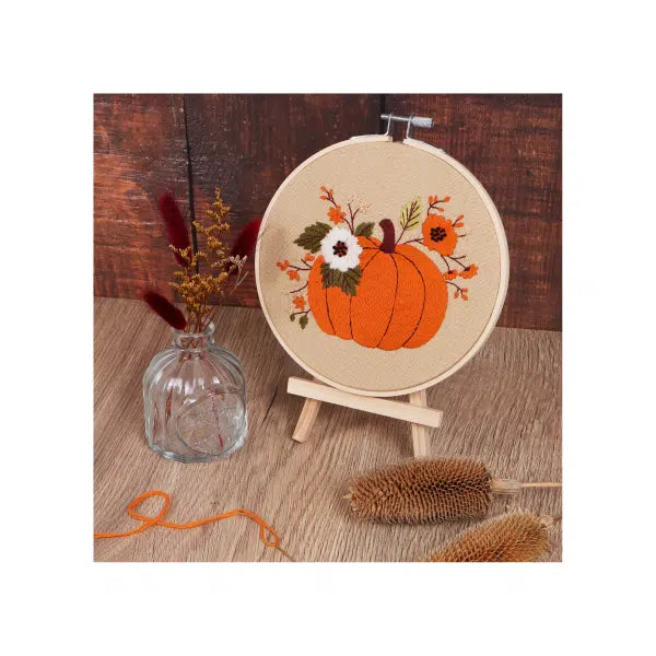 Embroidery Kit with Hoop: Pumpkin – Truro Fabrics