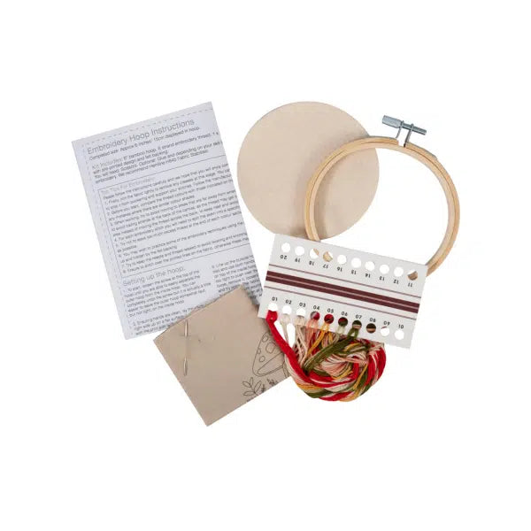 Embroidery Kit With Hoop - Woodland – view 3 – Truro Fabrics
