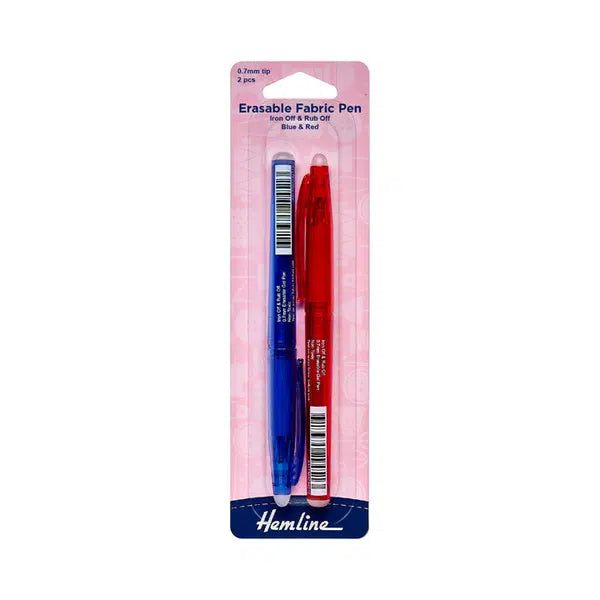 Erasable Fabric Pens - Blue & Red – Truro Fabrics