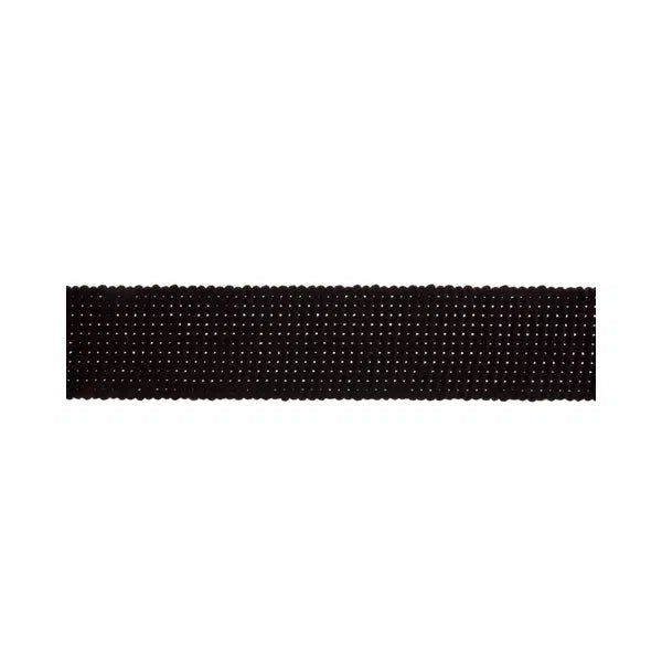 Cotton Acrylic Webbing – 30mm – Black – Truro Fabrics