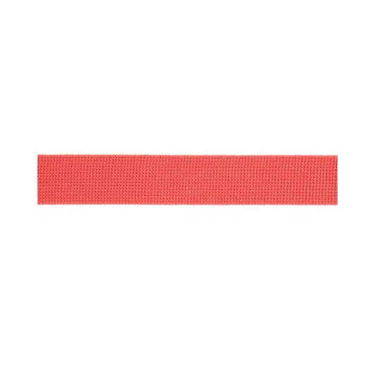 Cotton Acrylic Webbing – 30mm – Coral – Truro Fabrics