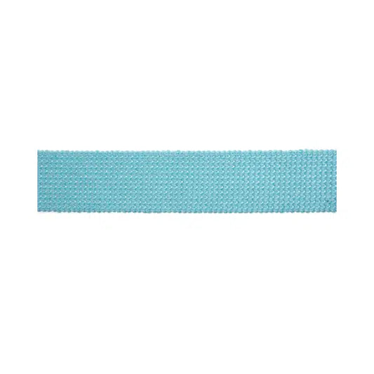 Cotton Acrylic Webbing – 30mm – Light Aqua – Truro Fabrics