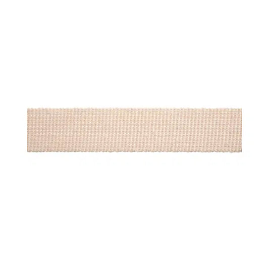 Cotton Acrylic Webbing – 30mm – Natural – Truro Fabrics