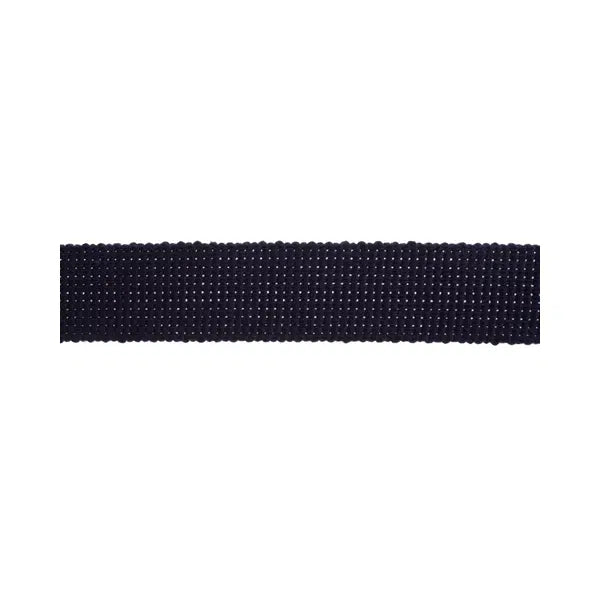 Cotton Acrylic Webbing – 30mm – Navy – Truro Fabrics