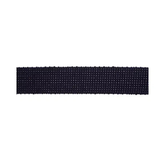 Cotton Acrylic Webbing – 30mm – Navy – Truro Fabrics