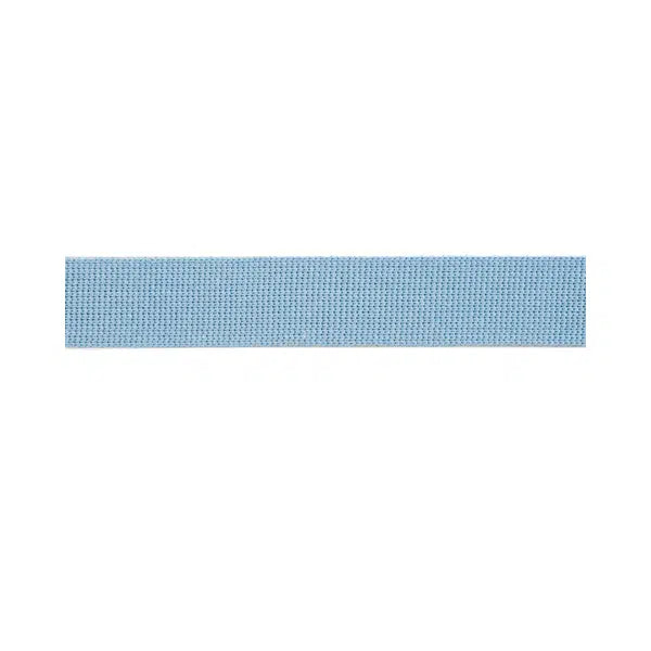 Cotton Acrylic Webbing – 30mm – Powder Blue – Truro Fabrics