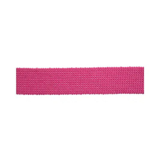 Cotton Acrylic Webbing – 30mm – Pink – Truro Fabrics