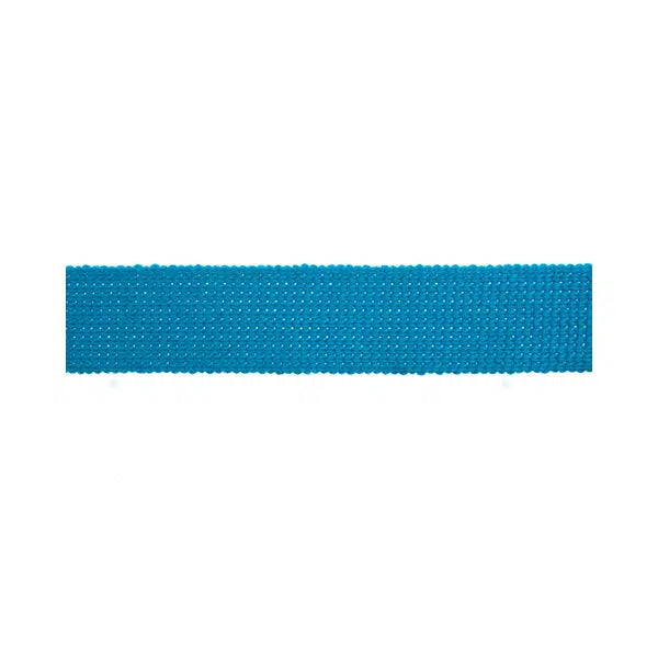 Cotton Acrylic Webbing – 30mm – Turquoise – Truro Fabrics